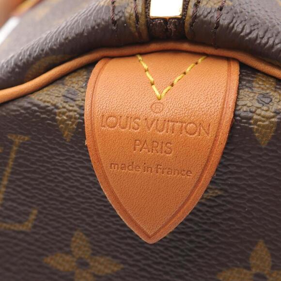 LOUIS VUITTON Brown Monogram Leather Speedy 30 Bag - Picture 4 of 9